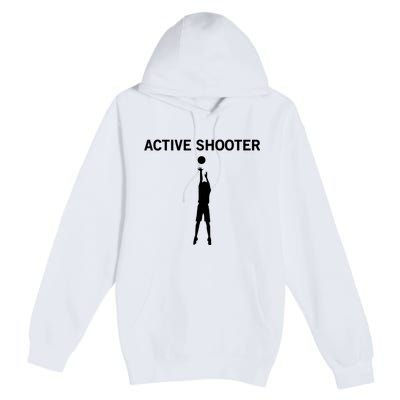 Active Shooter Basketball Lovers Women Premium Pullover Hoodie