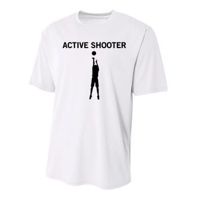 Active Shooter Basketball Lovers Women Performance Sprint T-Shirt