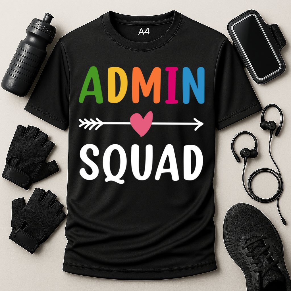Admin Squad Back To School Funny Gift Teacher Gift Cooling Performance Crew T-Shirt