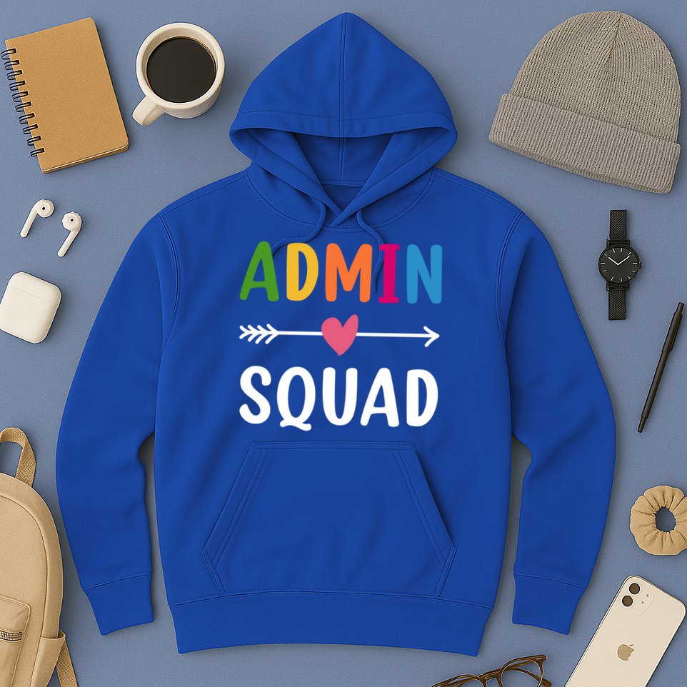 Admin Squad Back To School Funny Gift Teacher Gift Hoodie