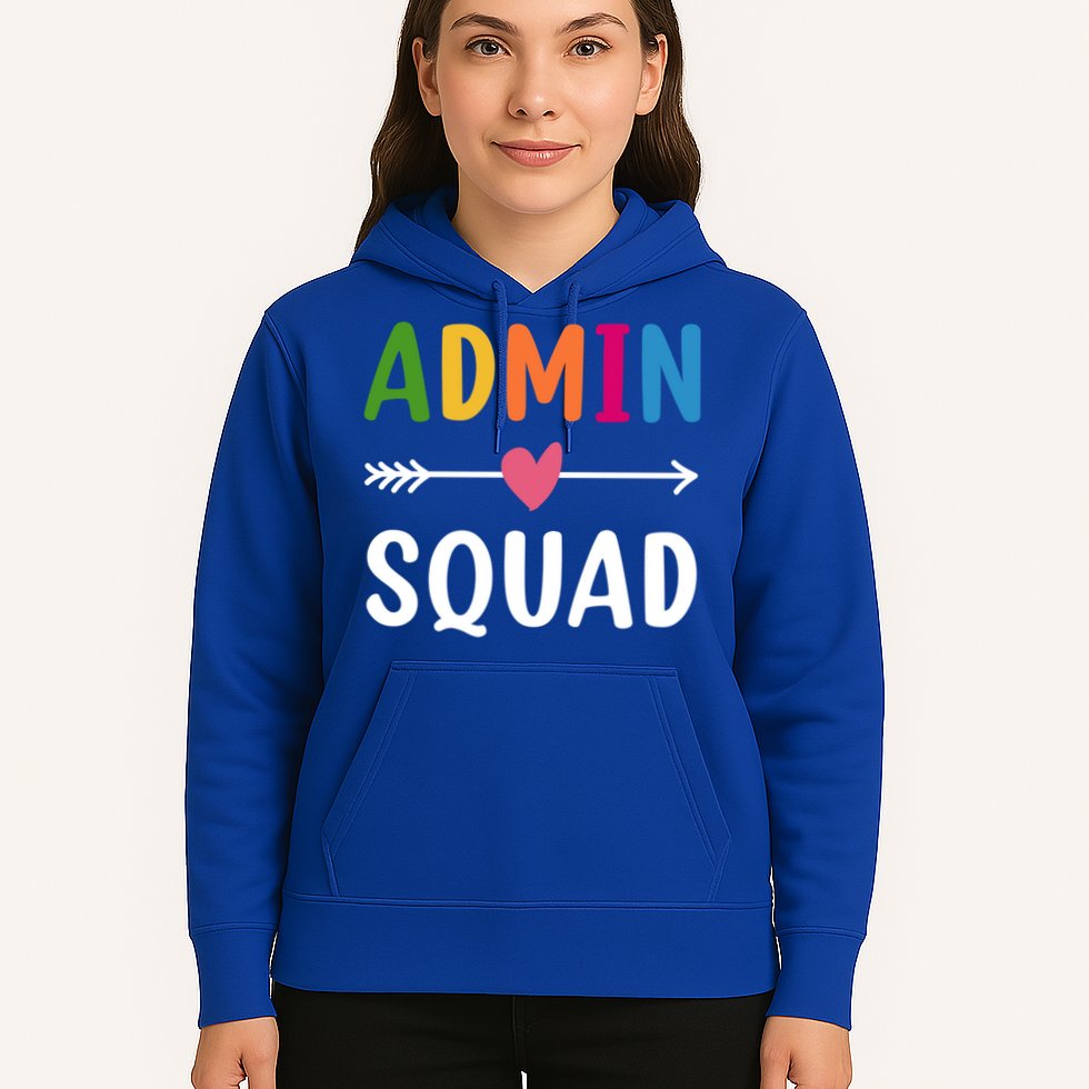 Admin Squad Back To School Funny Gift Teacher Gift Hoodie