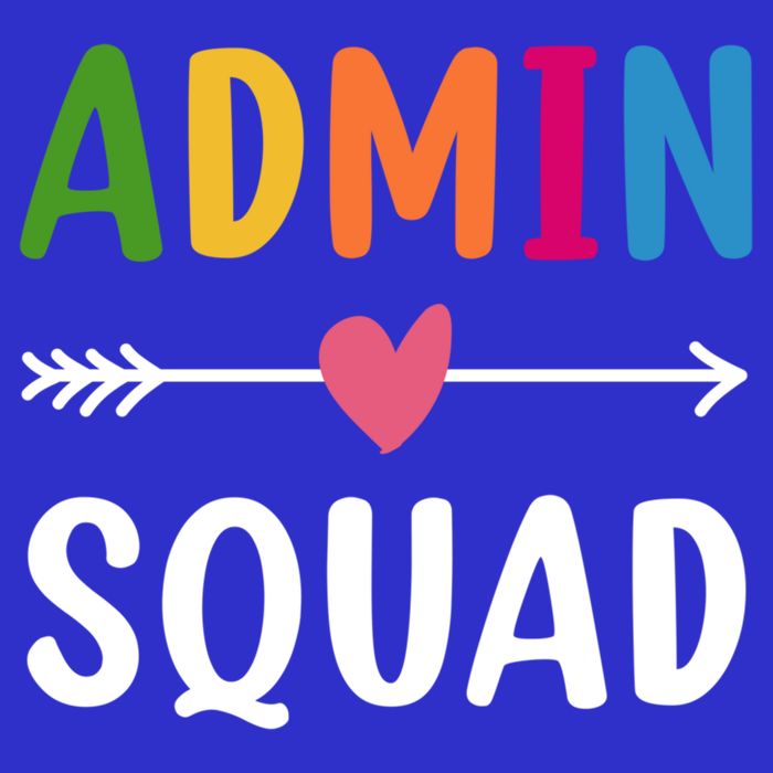 Admin Squad Back To School Funny Gift Teacher Gift Hoodie