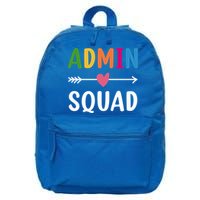 Admin Squad Back To School Funny Gift Teacher Gift 16 in Basic Backpack