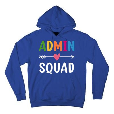 Admin Squad Back To School Funny Gift Teacher Gift Tall Hoodie
