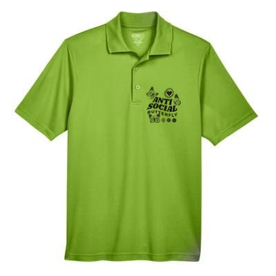 Anti Social Butterfly Retro Men's Origin Performance Piqué Polo