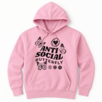 Anti Social Butterfly Retro Hoodie