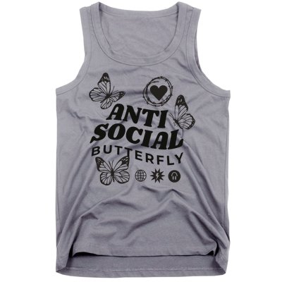 Anti Social Butterfly Retro Tank Top