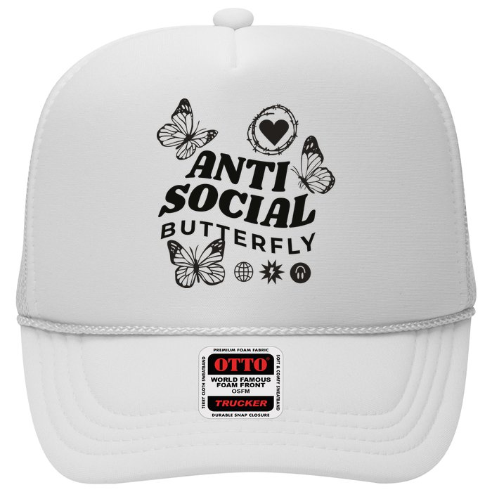 Anti Social Butterfly Retro Trucker Hat