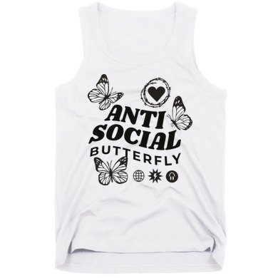 Anti Social Butterfly Retro Tank Top