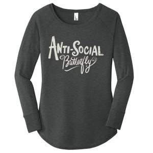 Anti Social Butterfly Women's Perfect Tri Tunic Long Sleeve Shirt