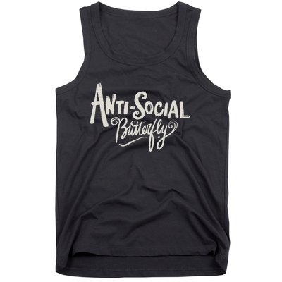 Anti Social Butterfly Tank Top