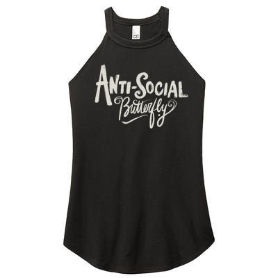 Anti Social Butterfly Women's Perfect Tri Rocker Tank