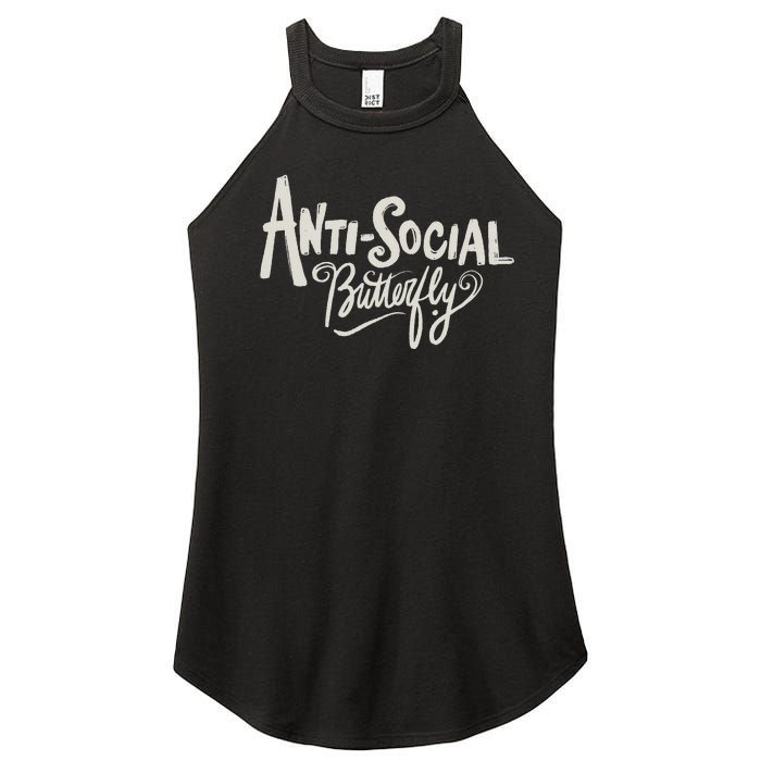 Anti Social Butterfly Women's Perfect Tri Rocker Tank