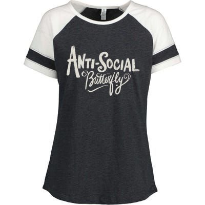 Anti Social Butterfly Enza Ladies Jersey Colorblock Tee