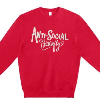 Anti Social Butterfly Premium Crewneck Sweatshirt