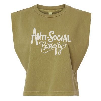 Anti Social Butterfly Garment-Dyed Women's Muscle Tee