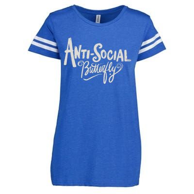 Anti Social Butterfly Enza Ladies Jersey Football T-Shirt