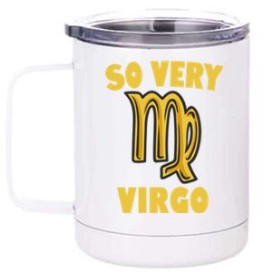 August September Birthday Virgo Astrology Horoscope Cute Gift 12 oz Stainless Steel Tumbler Cup