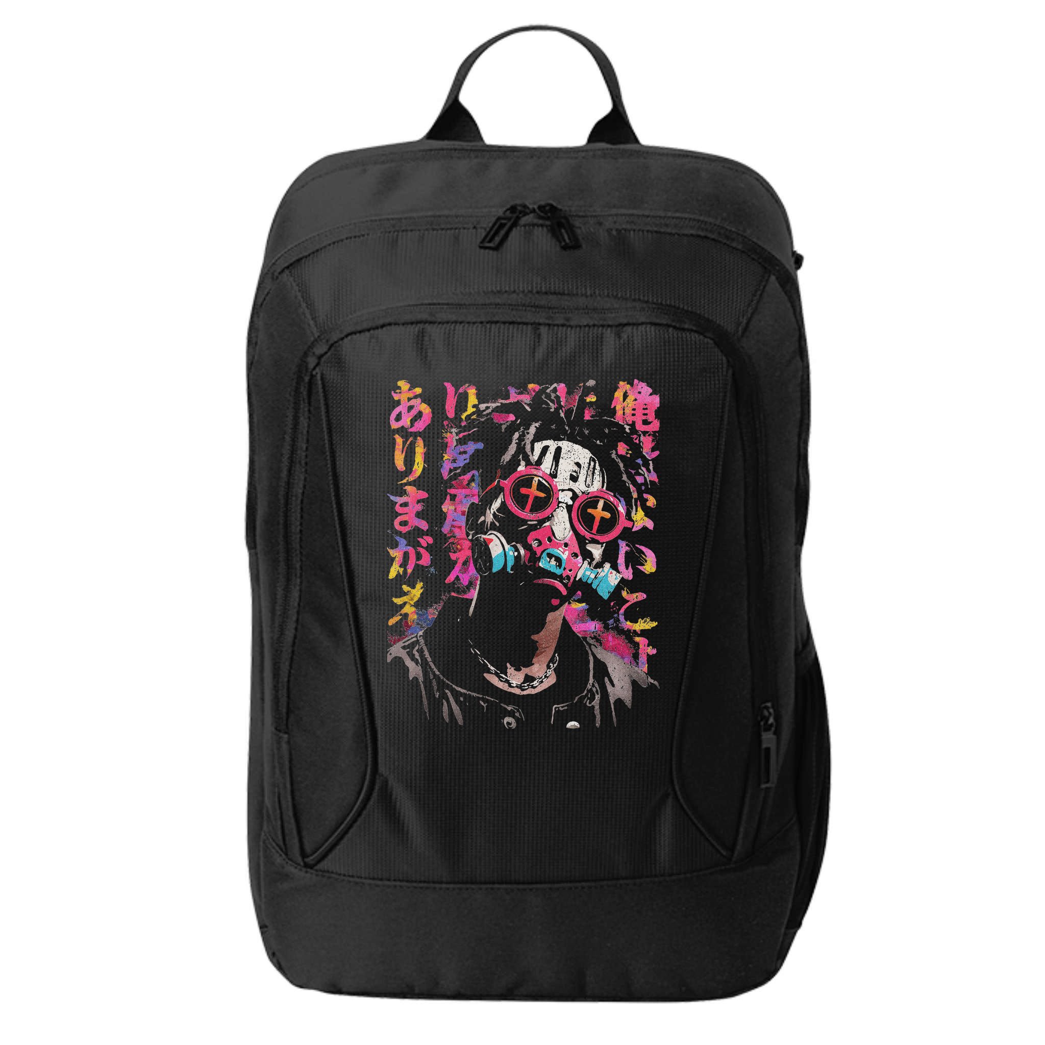 Afro Streetwear Black Otaku Techwear Manga Anime City Backpack