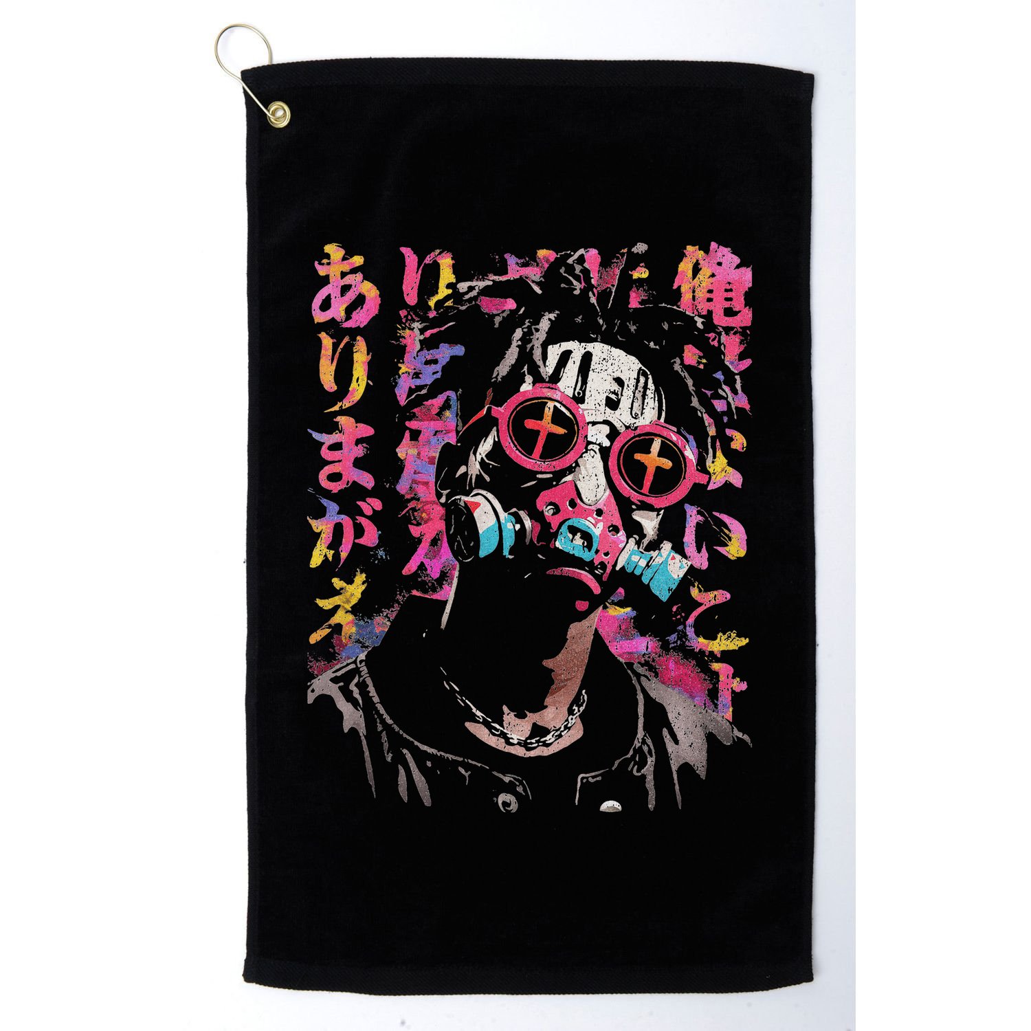 Afro Streetwear Black Otaku Techwear Manga Anime Golf Towel