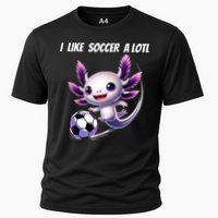 Axolotl Soccer Birthday Soccer Player Cooling Performance Crew T-Shirt