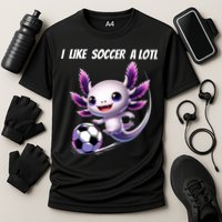 Axolotl Soccer Birthday Soccer Player Cooling Performance Crew T-Shirt