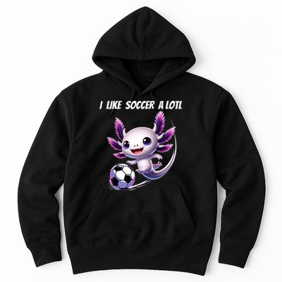 Axolotl Soccer Birthday Soccer Player Hoodie