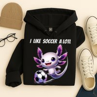 Axolotl Soccer Birthday Soccer Player Hoodie