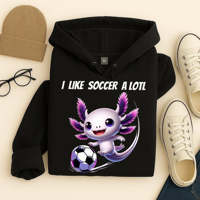 Axolotl Soccer Birthday Soccer Player Hoodie