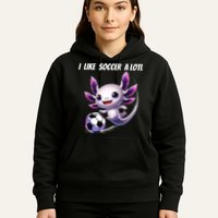Axolotl Soccer Birthday Soccer Player Hoodie