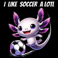 Axolotl Soccer Birthday Soccer Player Hoodie