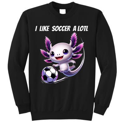 Axolotl Soccer Birthday Soccer Player Sweatshirt