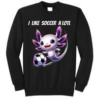 Axolotl Soccer Birthday Soccer Player Sweatshirt