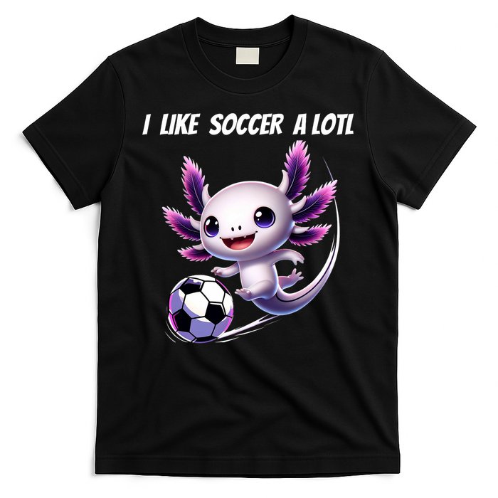 Axolotl Soccer Birthday Soccer Player T-Shirt