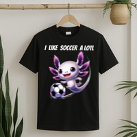 Axolotl Soccer Birthday Soccer Player T-Shirt