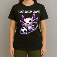 Axolotl Soccer Birthday Soccer Player T-Shirt