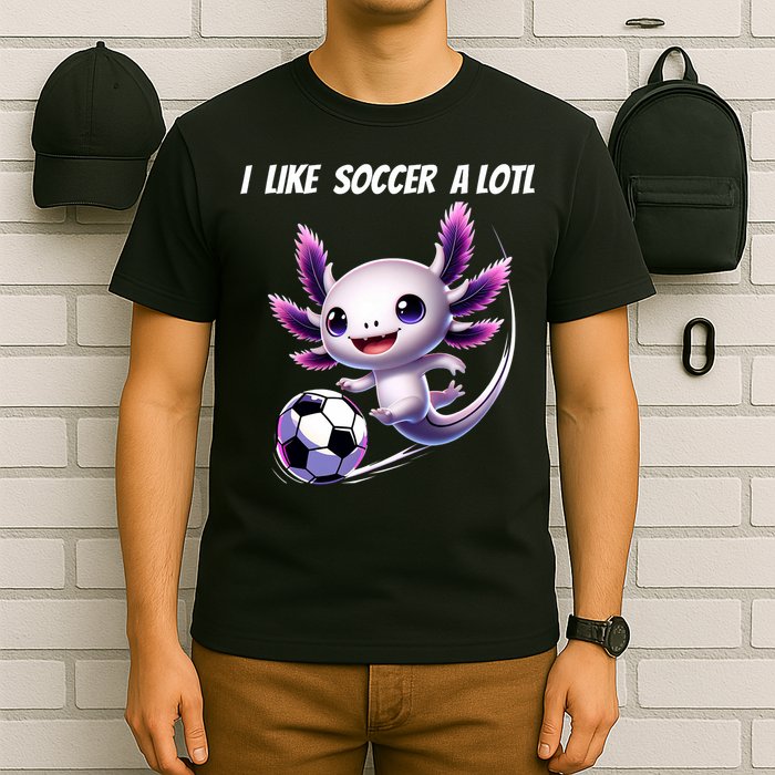 Axolotl Soccer Birthday Soccer Player T-Shirt