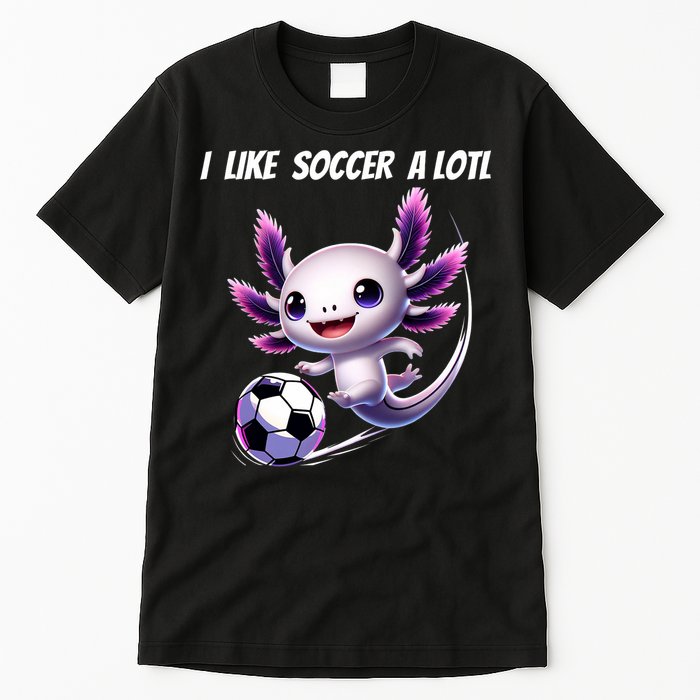 Axolotl Soccer Birthday Soccer Player Tall T-Shirt