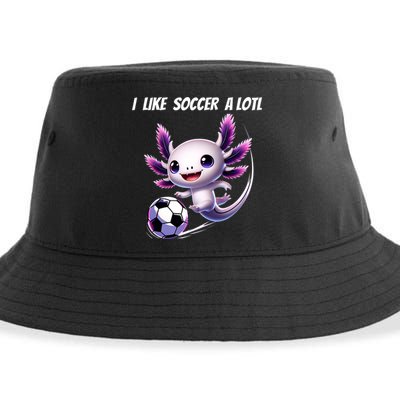 Axolotl Soccer Birthday Soccer Player Sustainable Bucket Hat