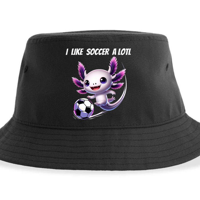Axolotl Soccer Birthday Soccer Player Sustainable Bucket Hat