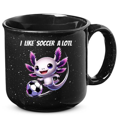 Axolotl Soccer Birthday Soccer Player 15oz Campfire Ceramic Mug
