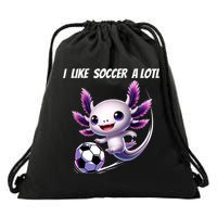 Axolotl Soccer Birthday Soccer Player Drawstring Bag