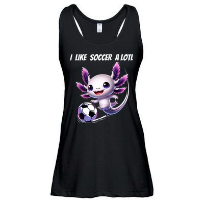 Axolotl Soccer Birthday Soccer Player Ladies Essential Flowy Tank