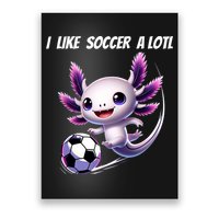 Axolotl Soccer Birthday Soccer Player Poster