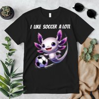 Axolotl Soccer Birthday Soccer Player Premium T-Shirt