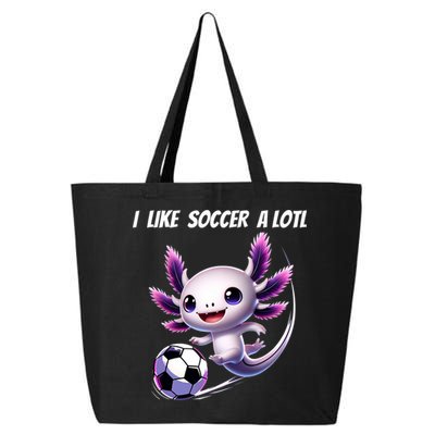 Axolotl Soccer Birthday Soccer Player 25L Jumbo Tote