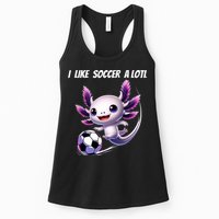 Axolotl Soccer Birthday Soccer Player Womens Tank Top