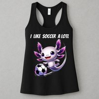 Axolotl Soccer Birthday Soccer Player Womens Tank Top