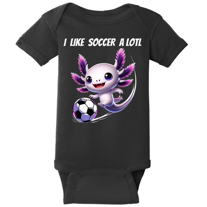 Axolotl Soccer Birthday Soccer Player Baby Bodysuit