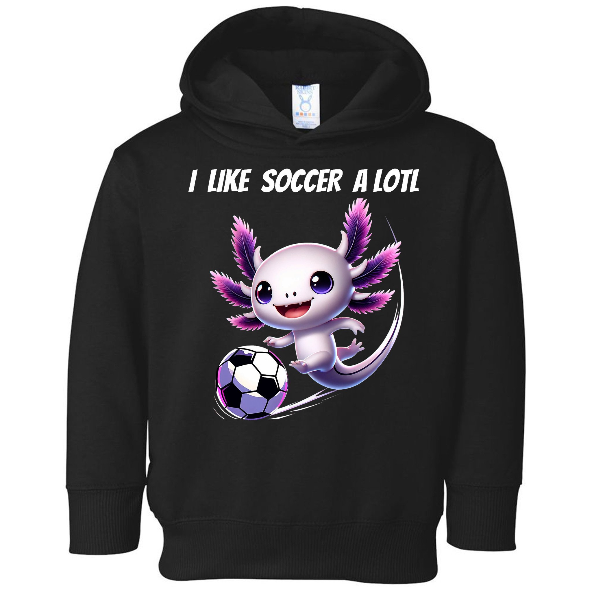 Axolotl Soccer Birthday Soccer Player Toddler Hoodie